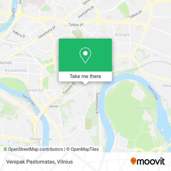 Карта Venipak Pastomatas