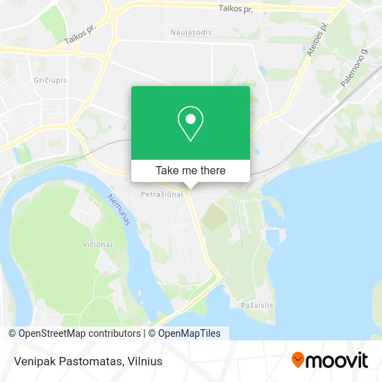 Карта Venipak Pastomatas