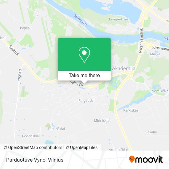 Карта Parduotuve Vyno