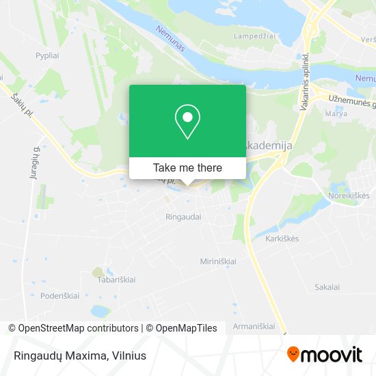 Карта Ringaudų Maxima