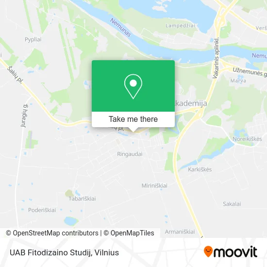 Карта UAB Fitodizaino Studij