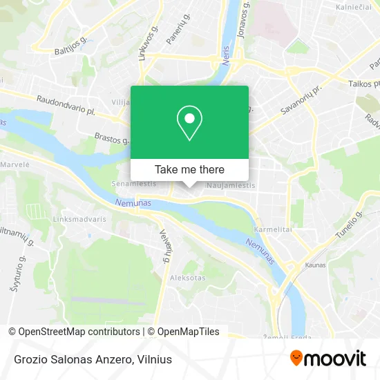 Карта Grozio Salonas Anzero