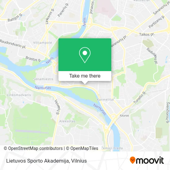 Карта Lietuvos Sporto Akademija