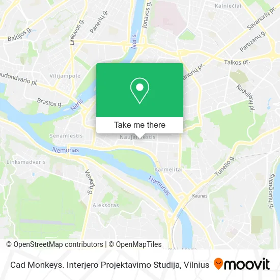 Карта Cad Monkeys. Interjero Projektavimo Studija