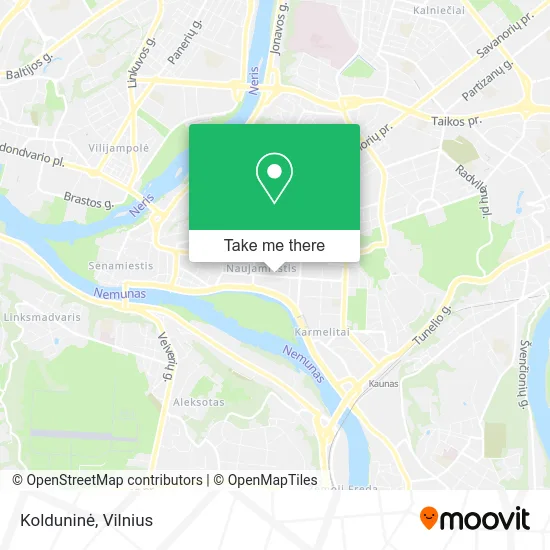 Карта Kolduninė