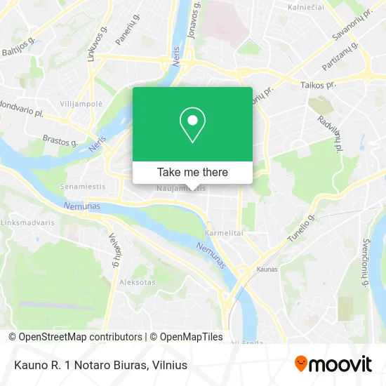 Карта Kauno R. 1 Notaro Biuras
