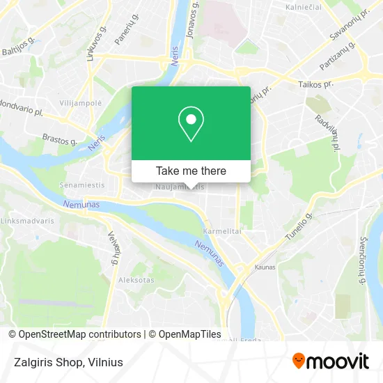 Карта Zalgiris Shop