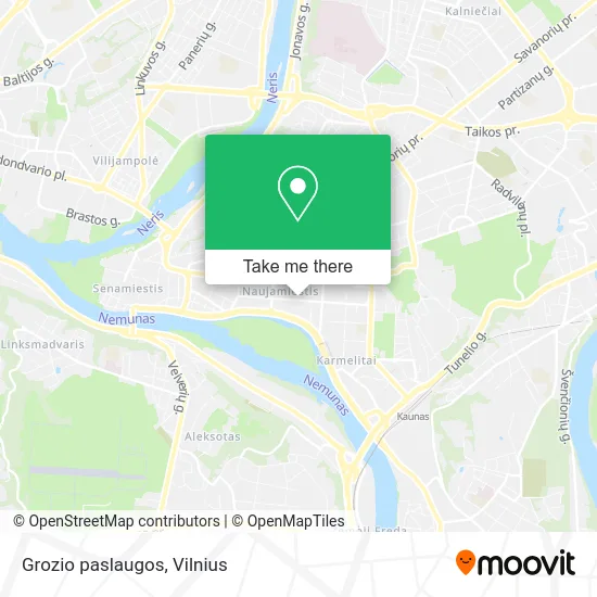 Карта Grozio paslaugos