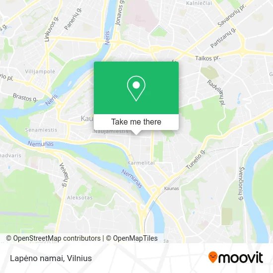 Карта Lapėno namai