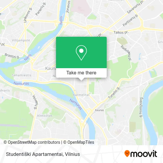 Карта Studentiški Apartamentai