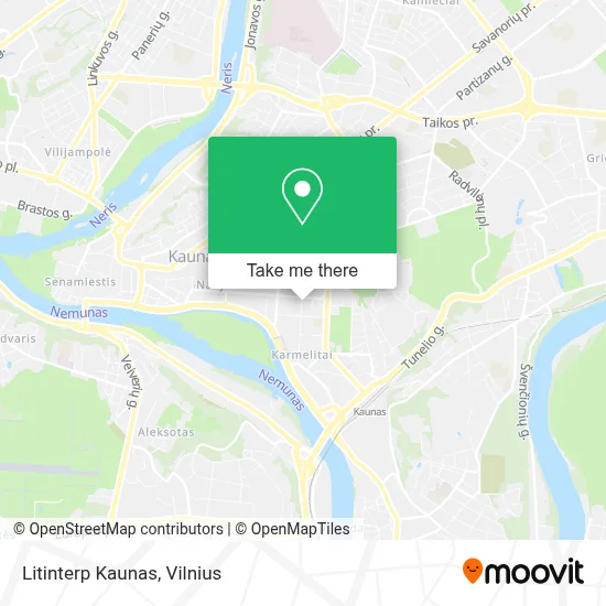 Litinterp Kaunas map
