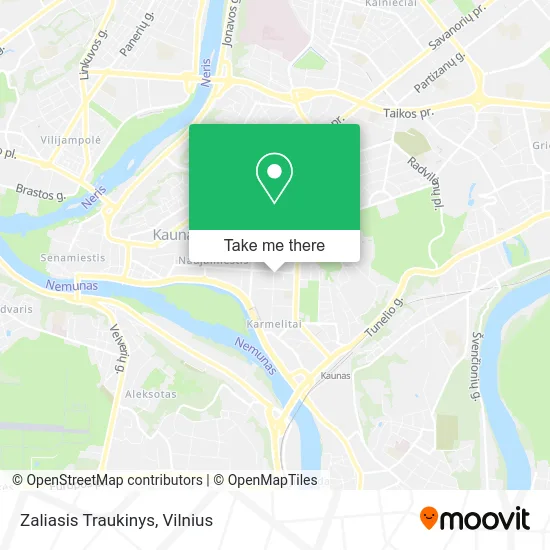 Карта Zaliasis Traukinys