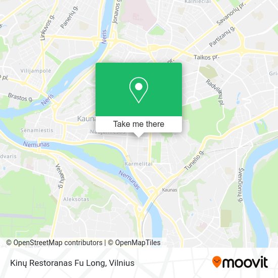 Карта Kinų Restoranas Fu Long