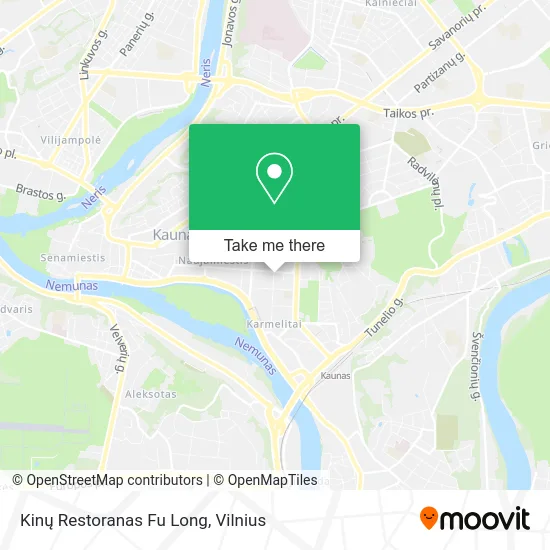 Карта Kinų Restoranas Fu Long