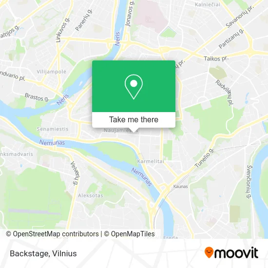 Карта Backstage