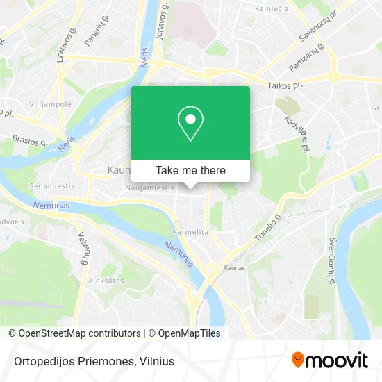 Карта Ortopedijos Priemones