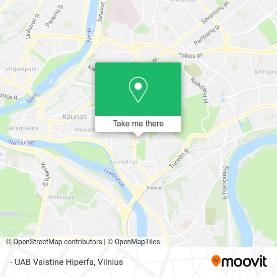 Карта - UAB Vaistine Hiperfa