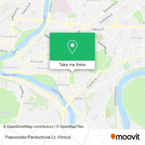 Карта Papuosalu-Parduotuve.Lt