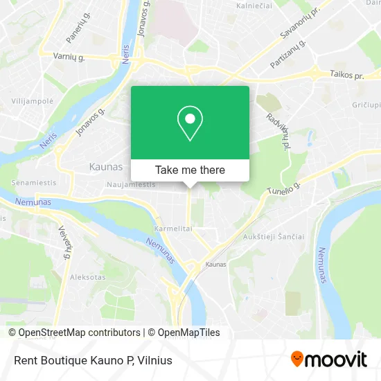 Rent Boutique Kauno P map