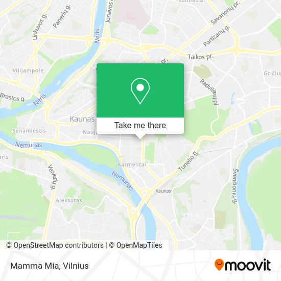 Карта Mamma Mia