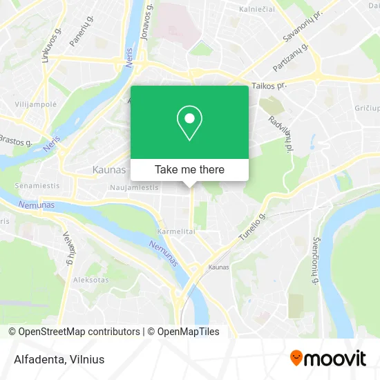 Карта Alfadenta