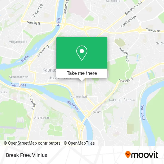 Break Free map