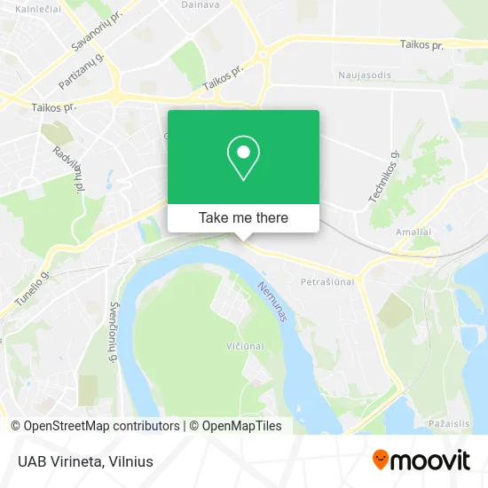 Карта UAB Virineta
