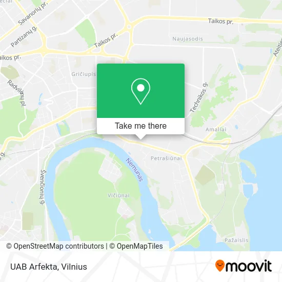 Карта UAB Arfekta