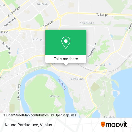 Карта Kauno Parduotuve