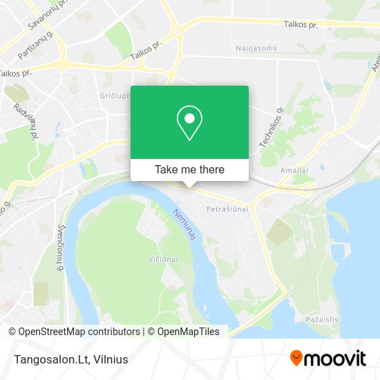 Карта Tangosalon.Lt