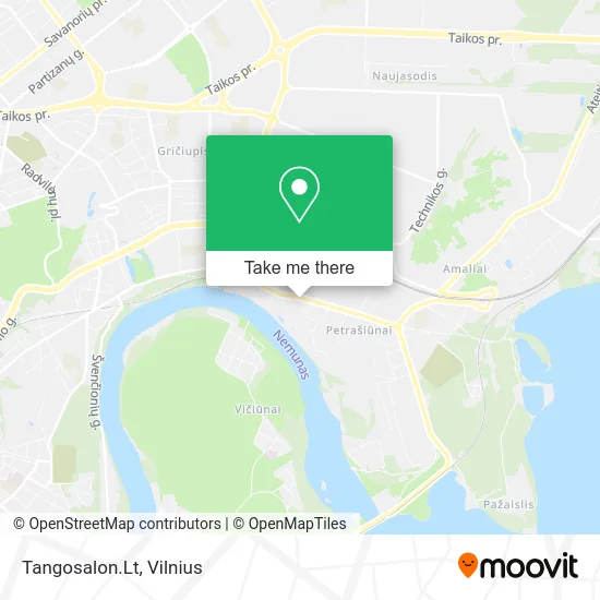 Карта Tangosalon.Lt