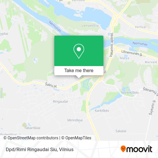 Карта Dpd/Rimi Ringaudai Siu