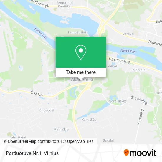 Карта Parduotuve Nr.1