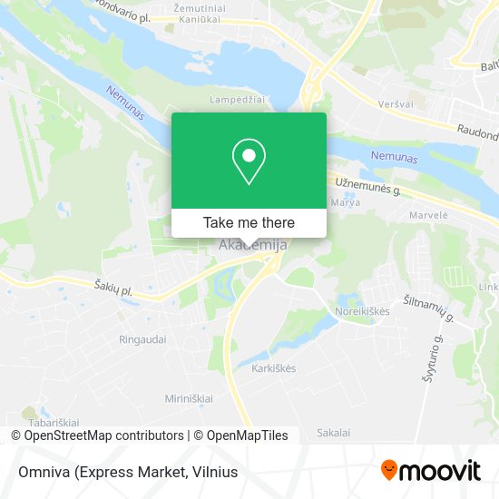 Карта Omniva