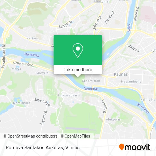 Карта Romuva Santakos Aukuras