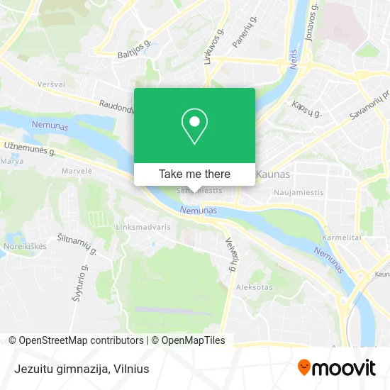 Карта Jezuitu gimnazija