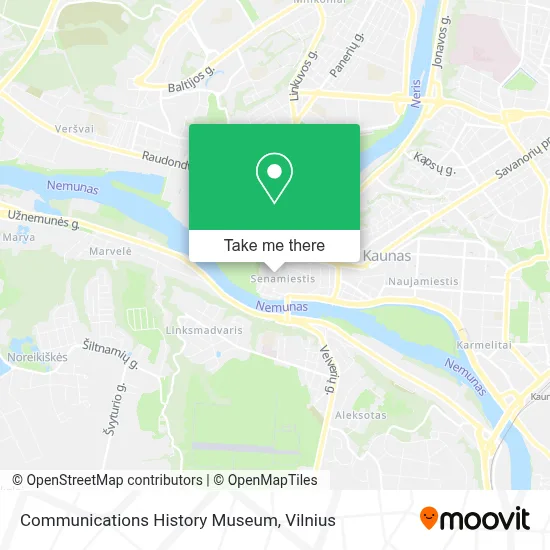 Communications History Museum map