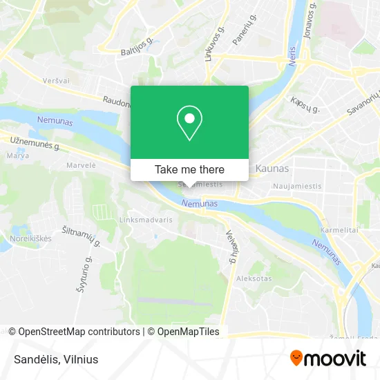 Карта Sandėlis