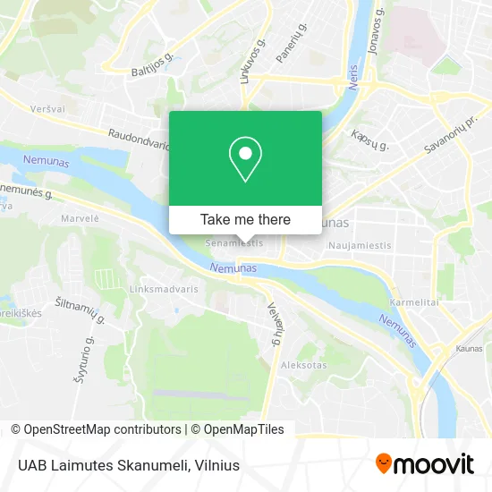 Карта UAB Laimutes Skanumeli