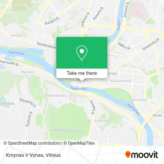 Карта Kmynas ir Vynas