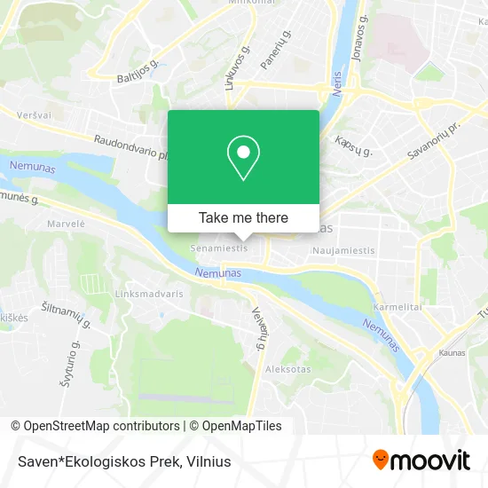 Карта Saven*Ekologiskos Prek