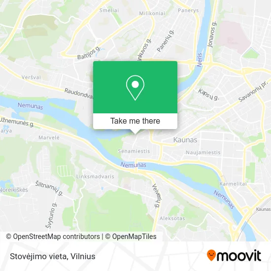 Карта Stovėjimo vieta