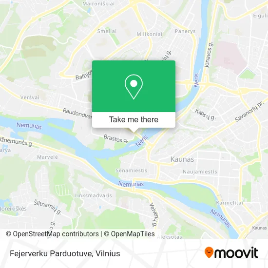 Карта Fejerverku Parduotuve