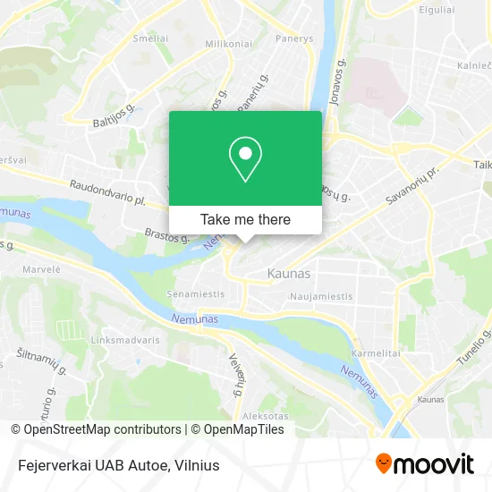 Карта Fejerverkai UAB Autoe