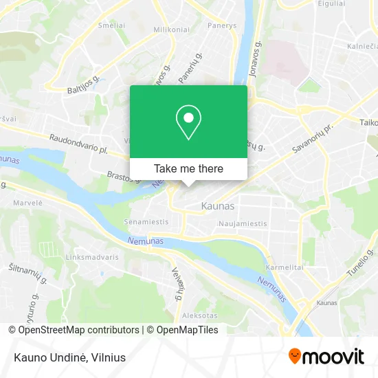Карта Kauno Undinė