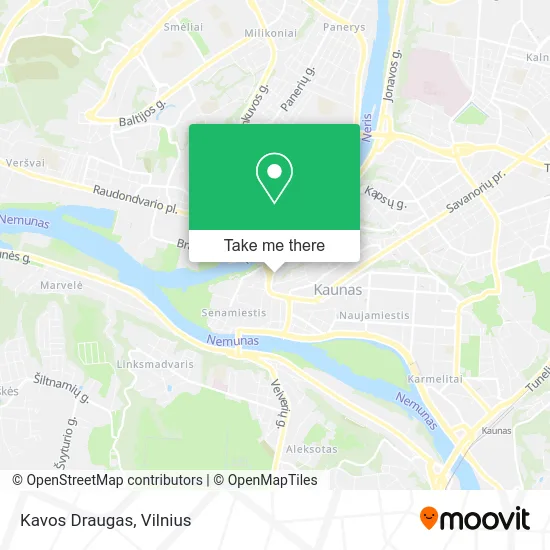 Карта Kavos Draugas