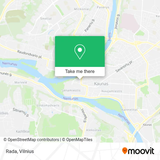 Rada map