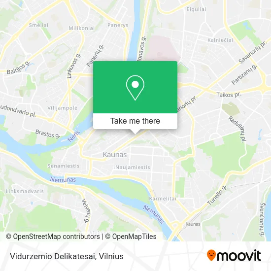 Карта Vidurzemio Delikatesai