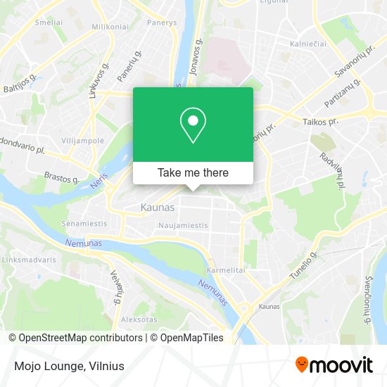 Карта Mojo Lounge