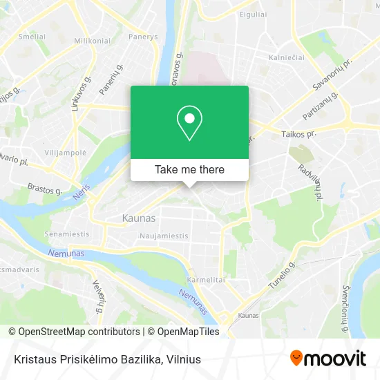 Карта Kristaus Prisikėlimo Bazilika